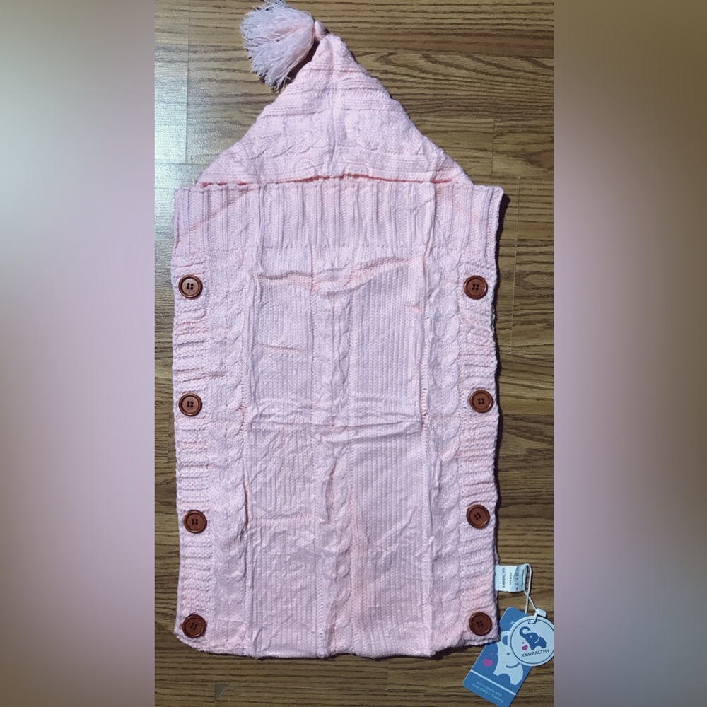 Acrylic Baby Stroller Blanket / Throw Pink XMWEALTHY Brand NWT